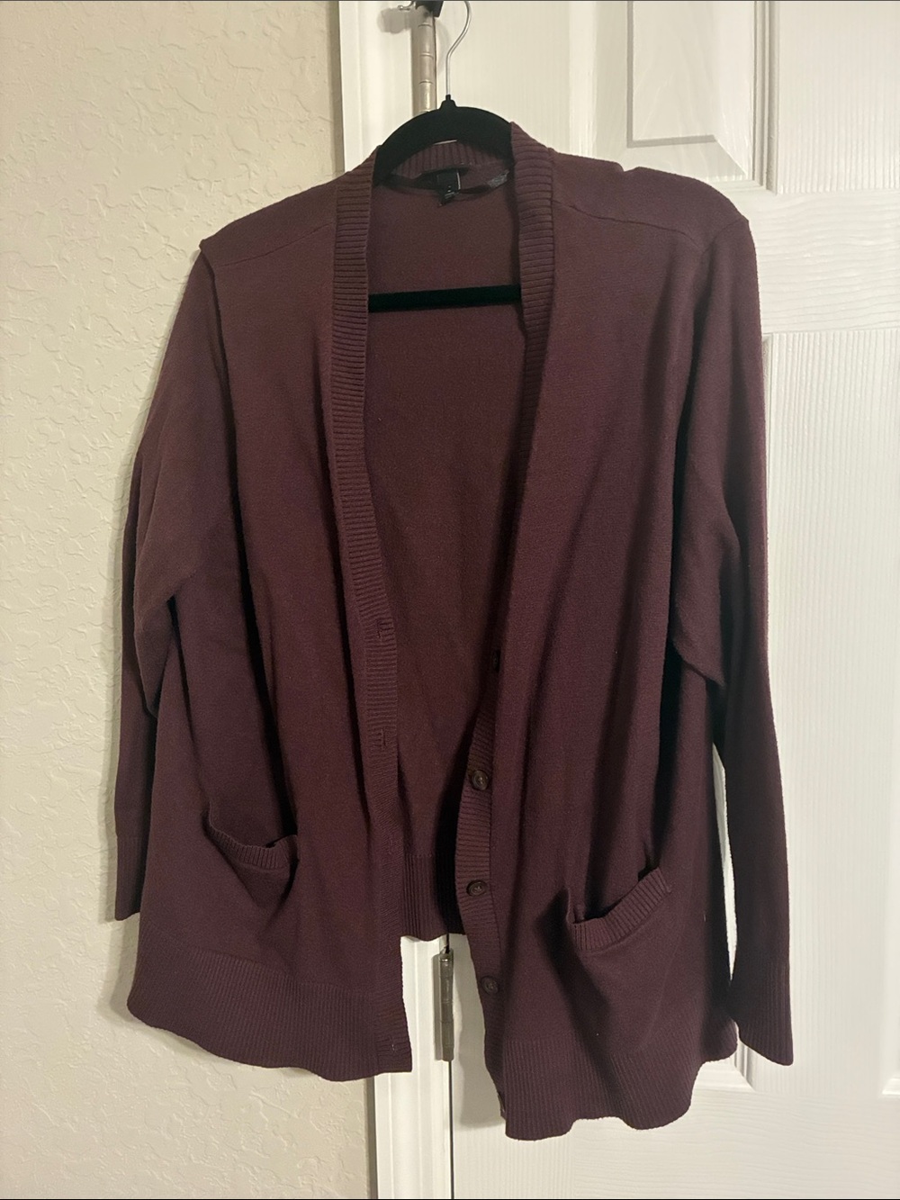 torrid Plum Open-Front Button Cardigan